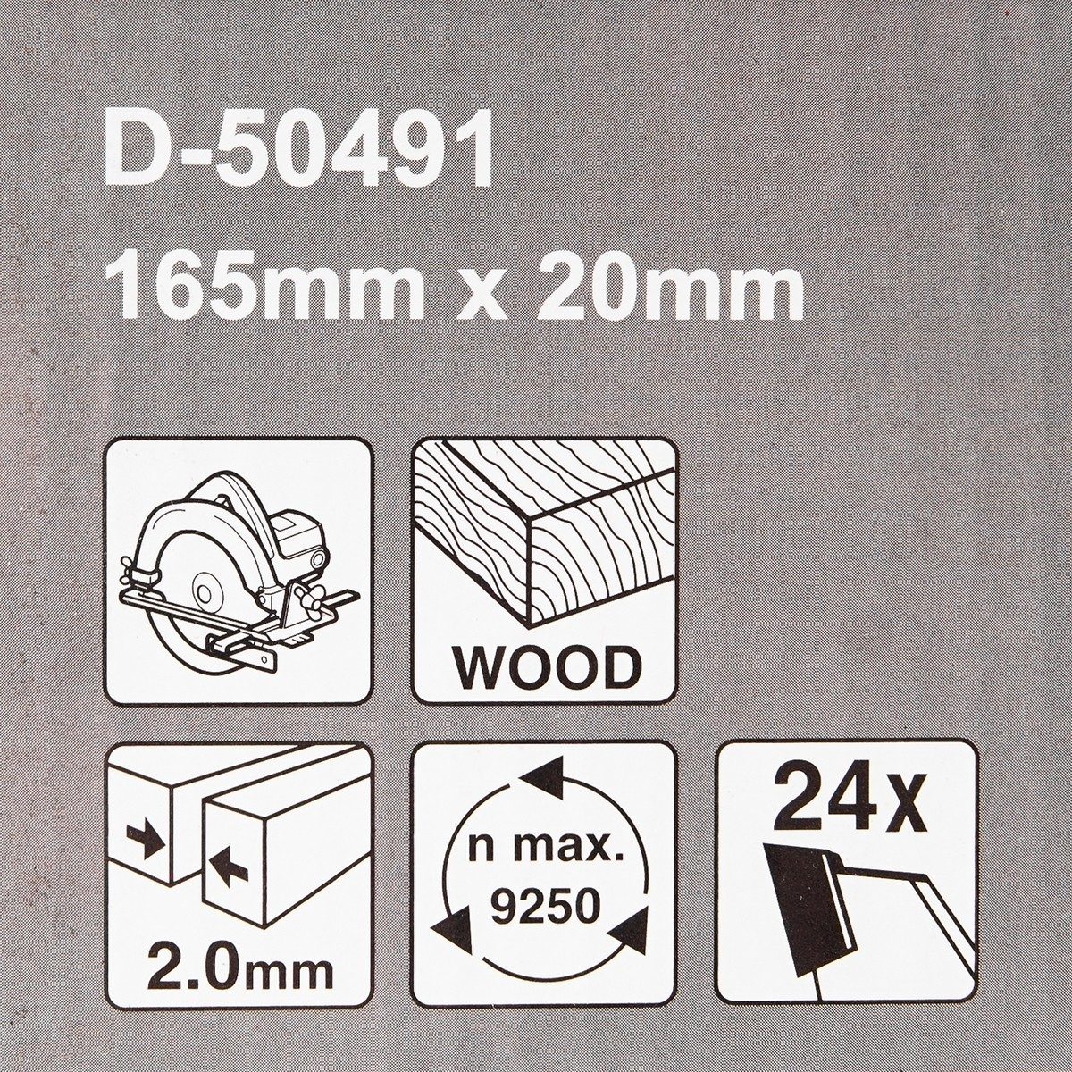 NEW ใบเลื่อย 6" X 24T รู 20MM*D-50491
