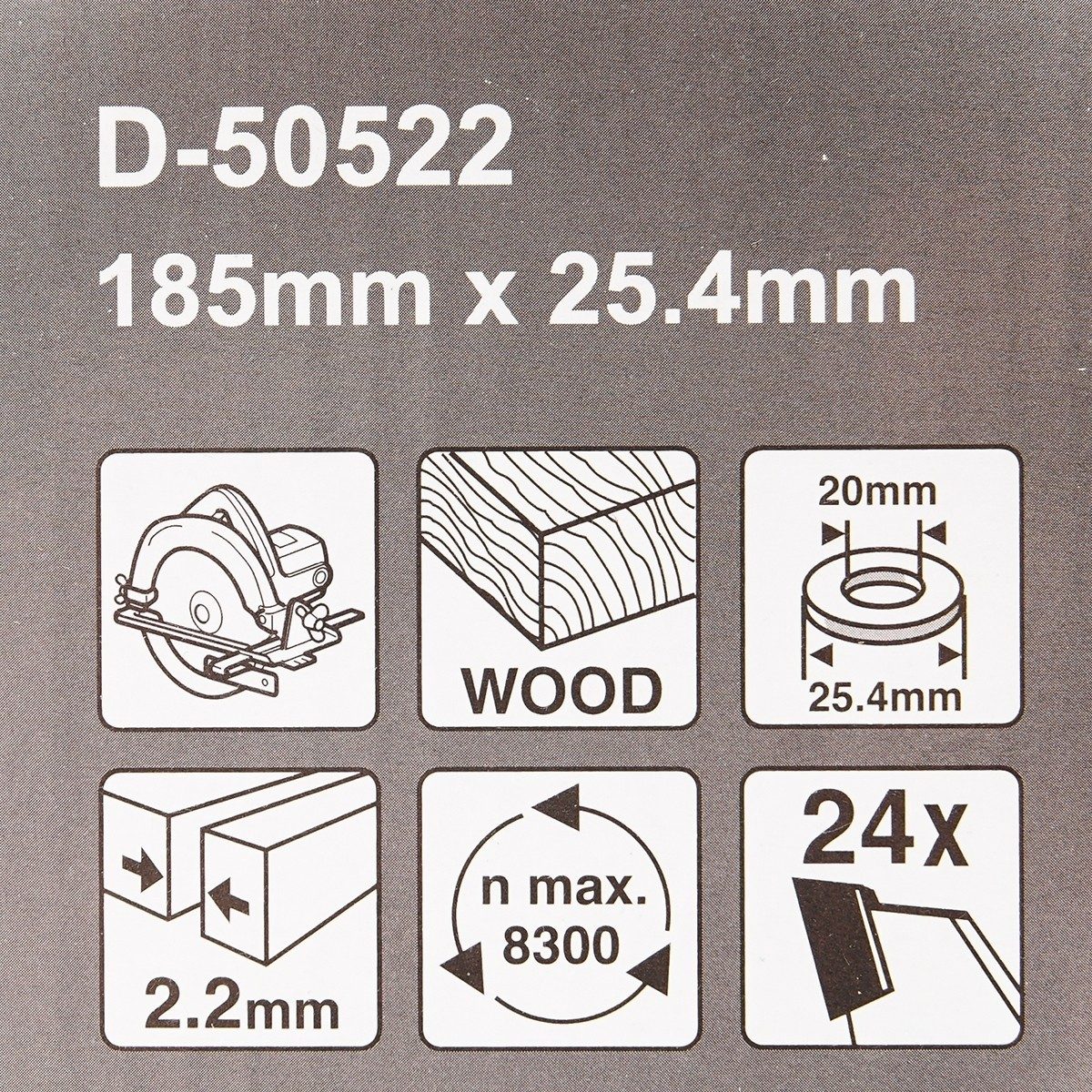 NEW ใบเลื่อย 7" X 24T รู 25.4MM*D-50522