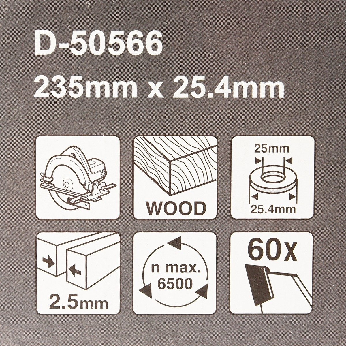 NEW ใบเลื่อย 9" X 60T รู 25.4MM*D-50566