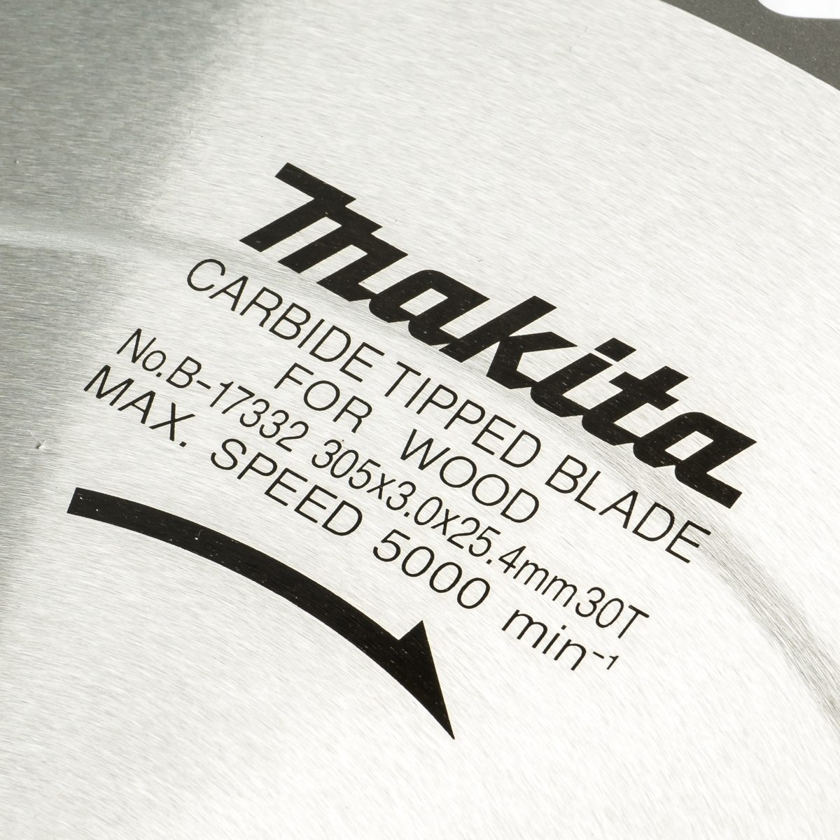 MAKITA ใบเลื่อยวงเดือนคาร์ไบด์สำหรับตัดไม้ 12 นิ้ว 30 ฟัน รุ่น B-17332 เส้นผ่านศูนย์กลาง 305 มม. หนา 3.0 มม. (มากีต้า)