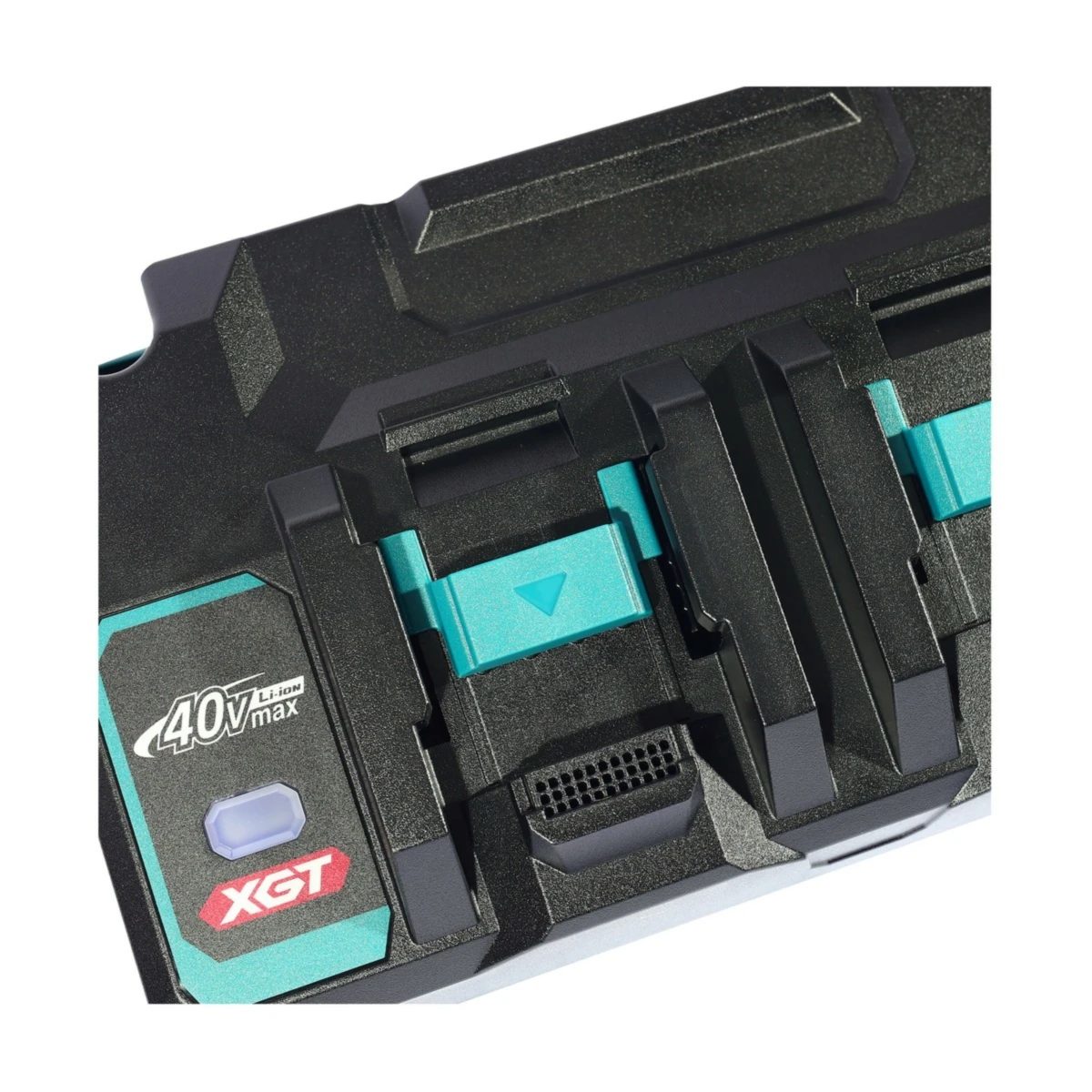 MAKITA ชุดแบตเตอรี่และแท่นชาร์จ 40 โวลต์ รุ่น MP1910A6-7 ประกอบด้วย แบตเตอรี่ BL4080F (8 แอมป์ ) 2 ชิ้น + แท่นชาร์จคู่ DC40RB + กล่องเครื่อง