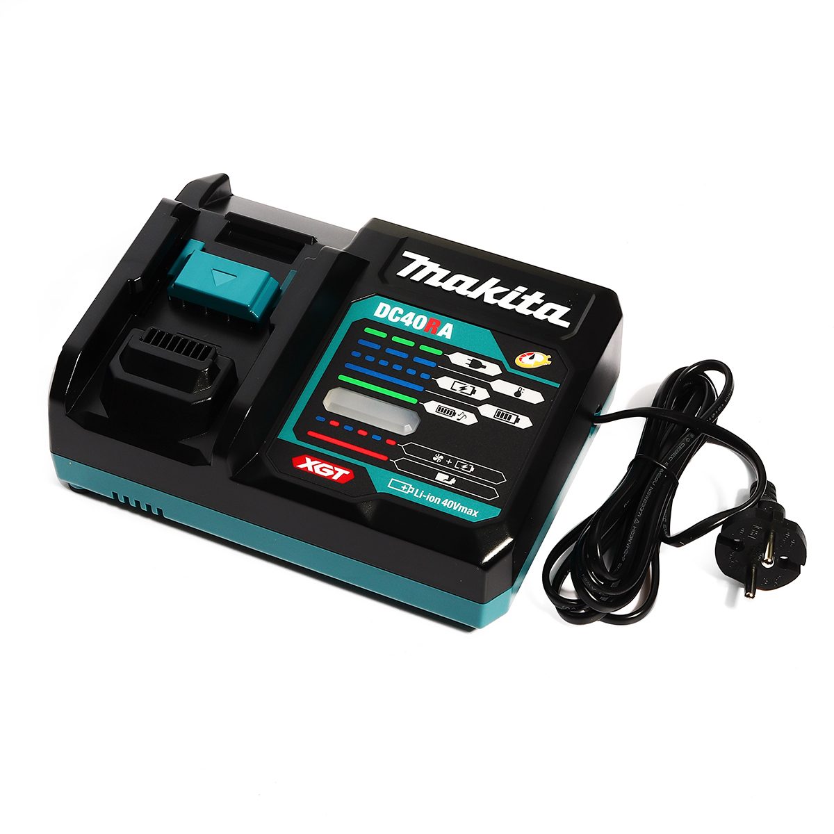 MAKITA เครื่องชาร์จแบตเตอรี่ 40 โวลต์ (ชาร์จเร็ว) รุ่น DC40RA ใช้กับแบตเตอรี่ รุ่น BL4020 / BL4025 / BL4040 / BL4050F (มากีต้า)