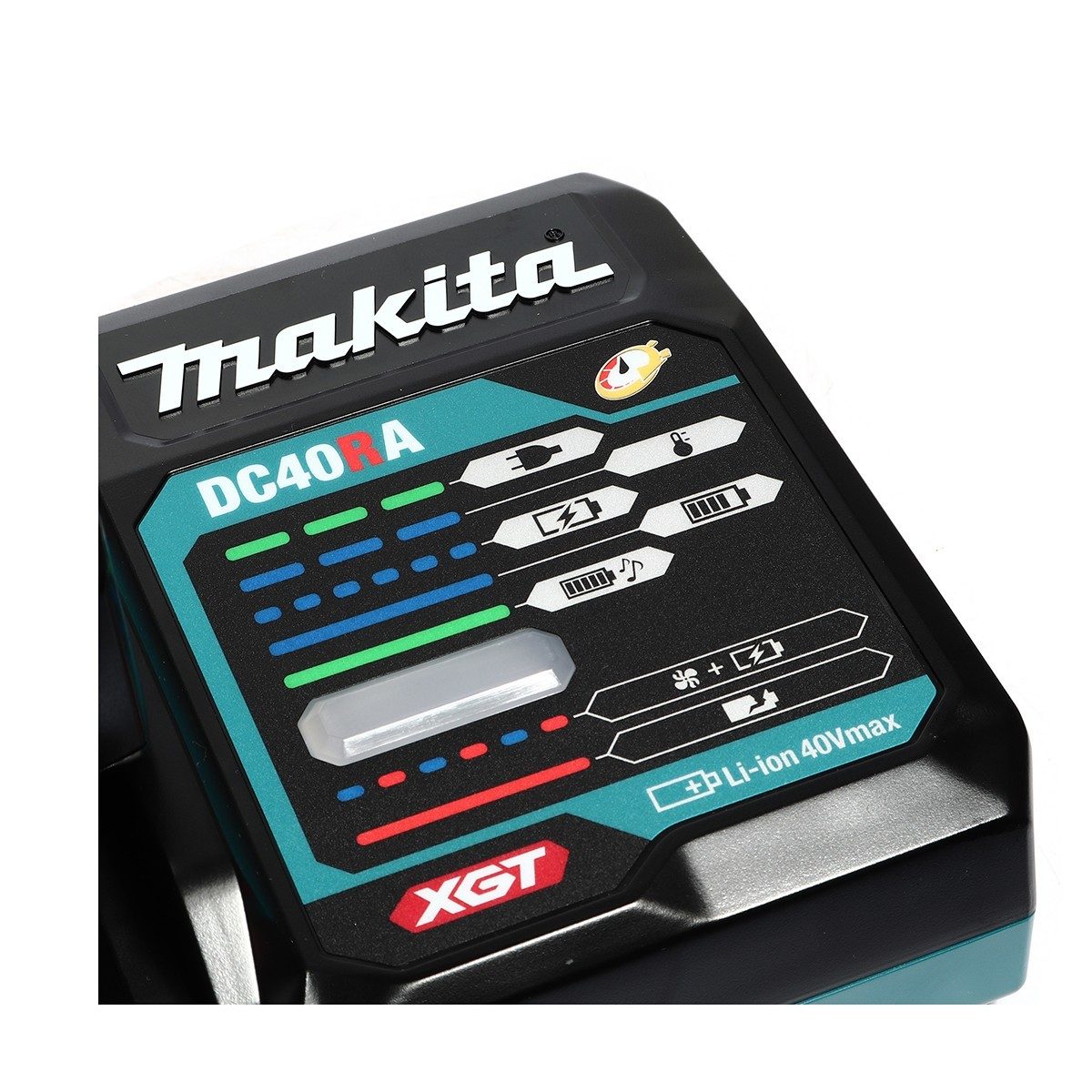 MAKITA ชุดแบตเตอรี่และแท่นชาร์จ 40 โวลต์ รุ่น MKP1G001 ประกอบด้วย แบตเตอรี่ BL4040 (2.5 แอมป์) 2 ชิ้น + แท่นชาร์จเร็ว DC40RA + กล่องเครื่องม