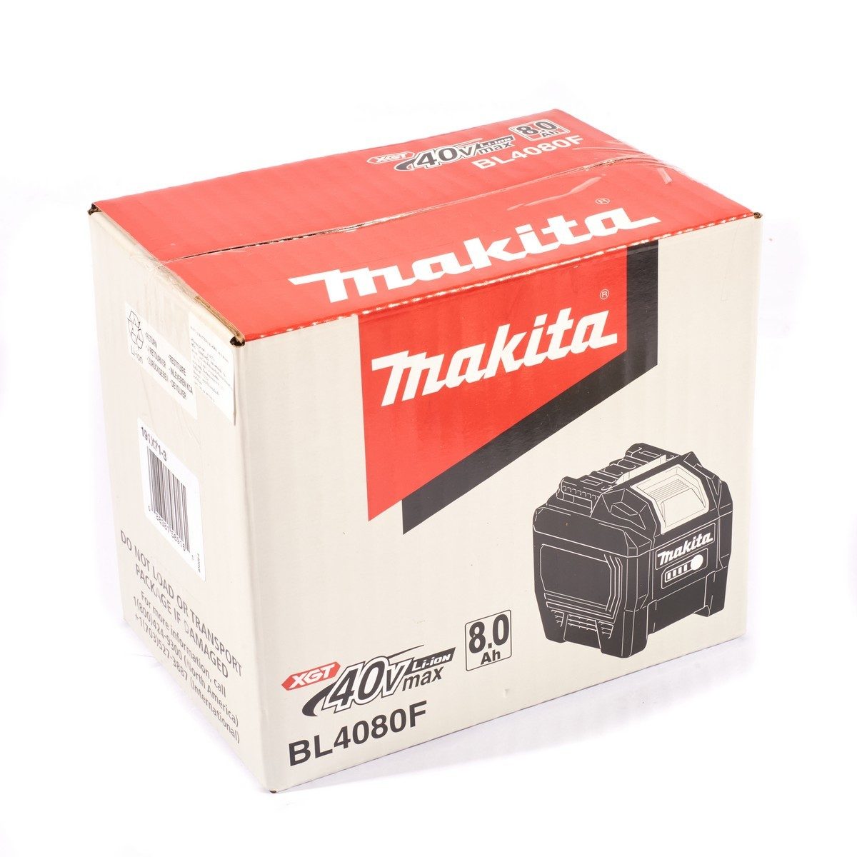MAKITA แบตเตอรี่ ลิเธียมไอออน 40 โวลต์ 8.0 แอมป์ รุ่น BL4080F ใช้กับเครื่องชาร์จ รุ่น DC40RA และ DC40RB (มากีต้า)