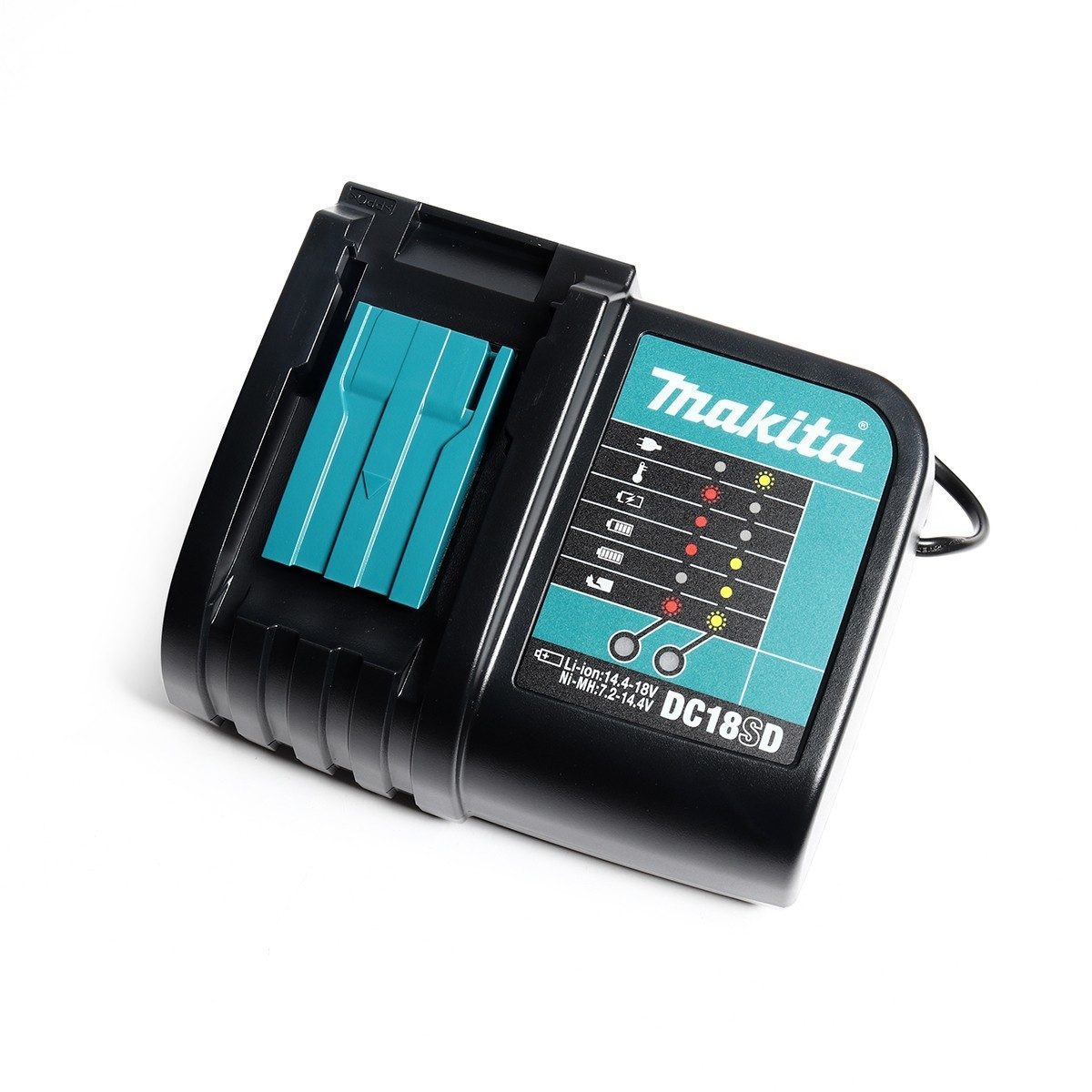 MAKITA เครื่องชาร์จแบตเตอรี่ 18 โวลต์ มาตรฐาน รุ่น DC18SD กำลังไฟ 70 วัตต์ ใช้กับแบต BL1830B / BL1850B / BL1860B / BL1815N (มากีต้า)