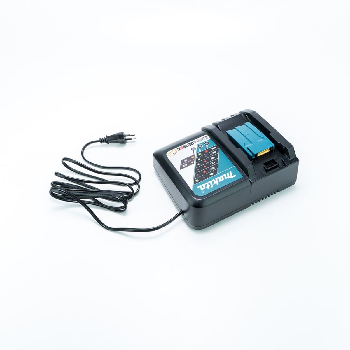 MAKITA เครื่องชาร์จแบตเตอรี่ 18 โวลต์ (ชาร์จเร็ว) รุ่น DC18RC กำลังไฟ 240 วัตต์ ใช้กับแบต BL1830B / BL1850B / BL1860B / BL1815N (มากีต้า)