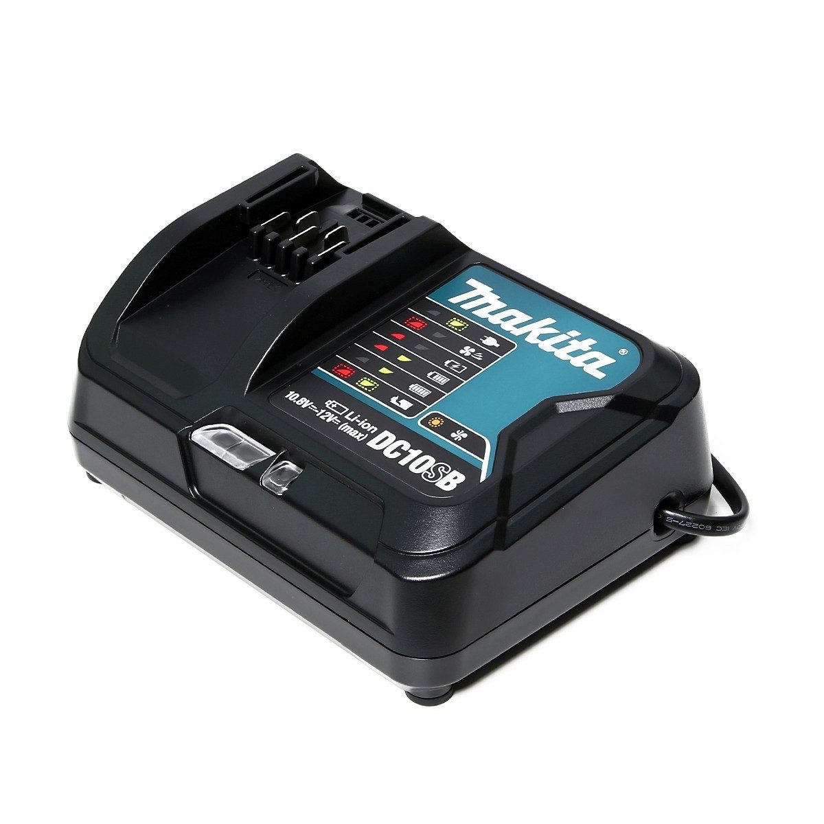 MAKITA เครื่องชาร์จแบตเตอรี่ 12 โวลต์ (ชาร์จเร็ว) รุ่น DC10SB กำลังไฟ 240 วัตต์ ใช้กับแบตเตอรี่ BL1016 / BL1021B / BL1041B (มากีต้า)