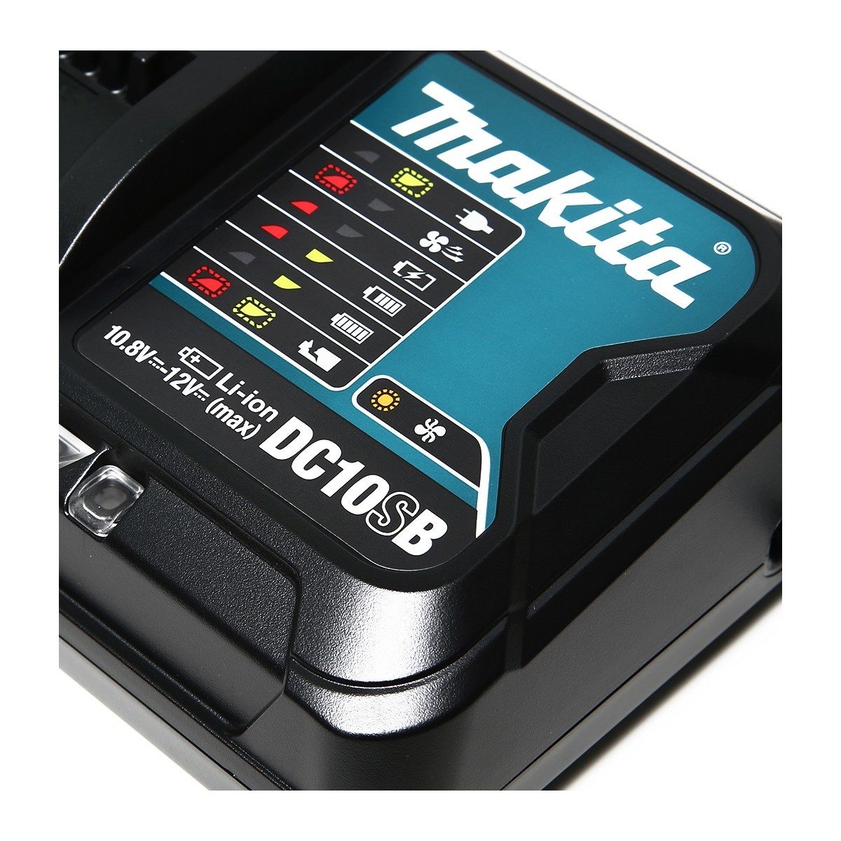 MAKITA เครื่องชาร์จแบตเตอรี่ 12 โวลต์ (ชาร์จเร็ว) รุ่น DC10SB กำลังไฟ 240 วัตต์ ใช้กับแบตเตอรี่ BL1016 / BL1021B / BL1041B (มากีต้า)