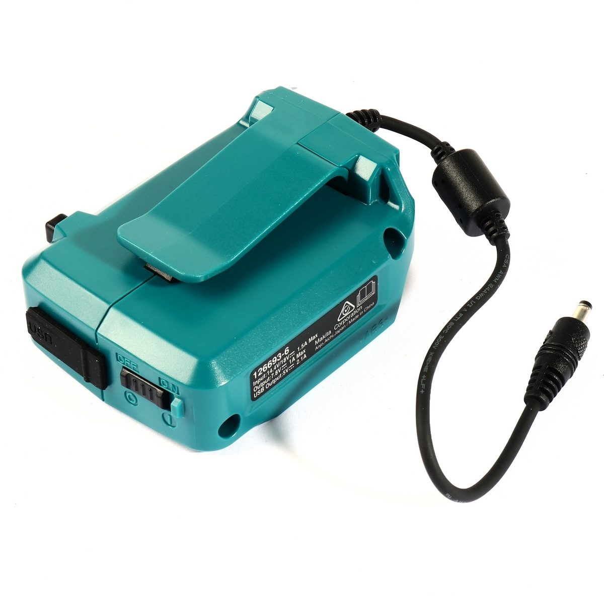 MAKITA อแดปเตอร์ แบตเตอรี่ 18V ใช้กับเสื้อแจ็คเก็ต Fan Jacket มากีต้า รุ่น DFJ214,DFJ216