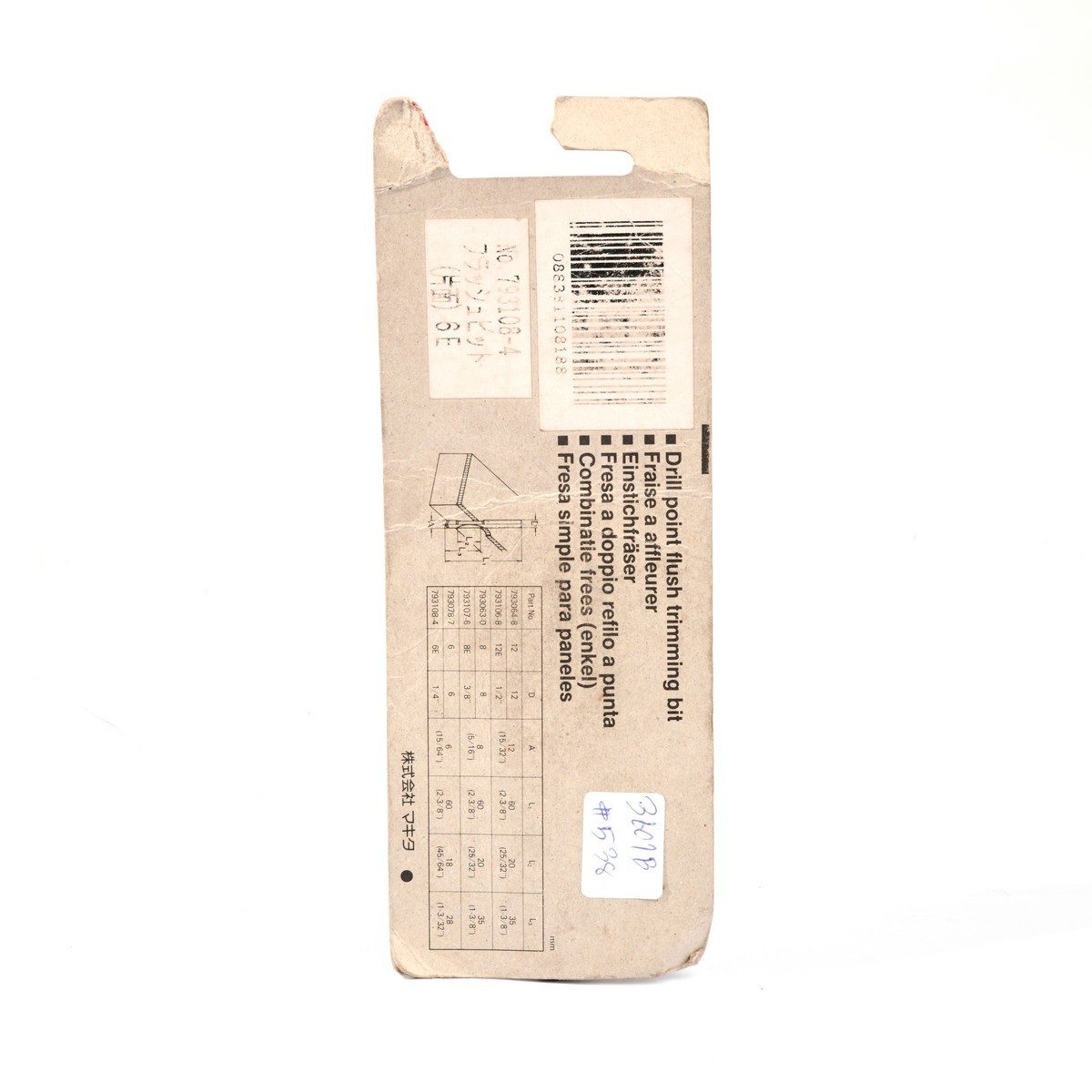 ดอกเราเตอร์DRILL PT DOUBLE FLUSH TRIM 6E