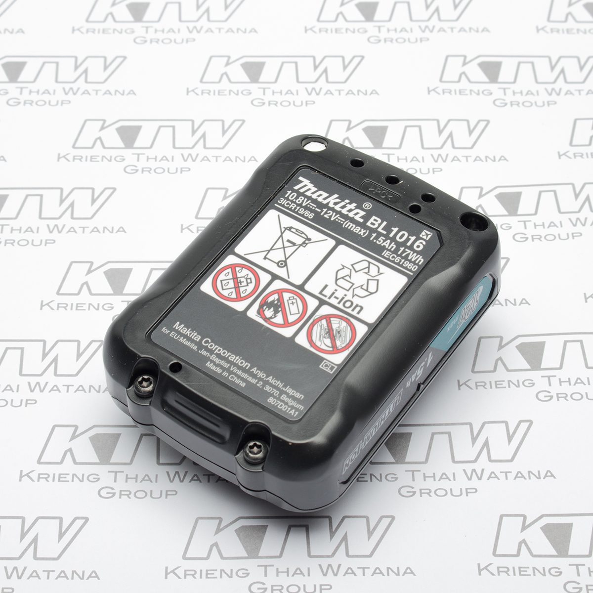 MAKITA แบตเตอรี่ ลิเธียมไอออน 12 โวลต์ 1.5 แอมป์ รุ่น BL1016 ใช้กับเครื่องชาร์จ รุ่น DC10WD / DC10SB / DC18RE (มากีต้า)