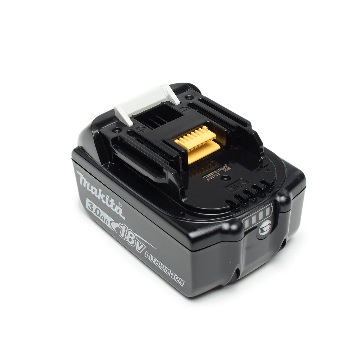 MAKITA แบตเตอรี่ ลิเธียมไอออน 18 โวลต์ 3.0 แอมป์ รุ่น BL1830B ใช้กับเครื่องชาร์จ รุ่น DC18RC / DC18SD / DC18RD / DC18SE / DC18RE (มากีต้า)