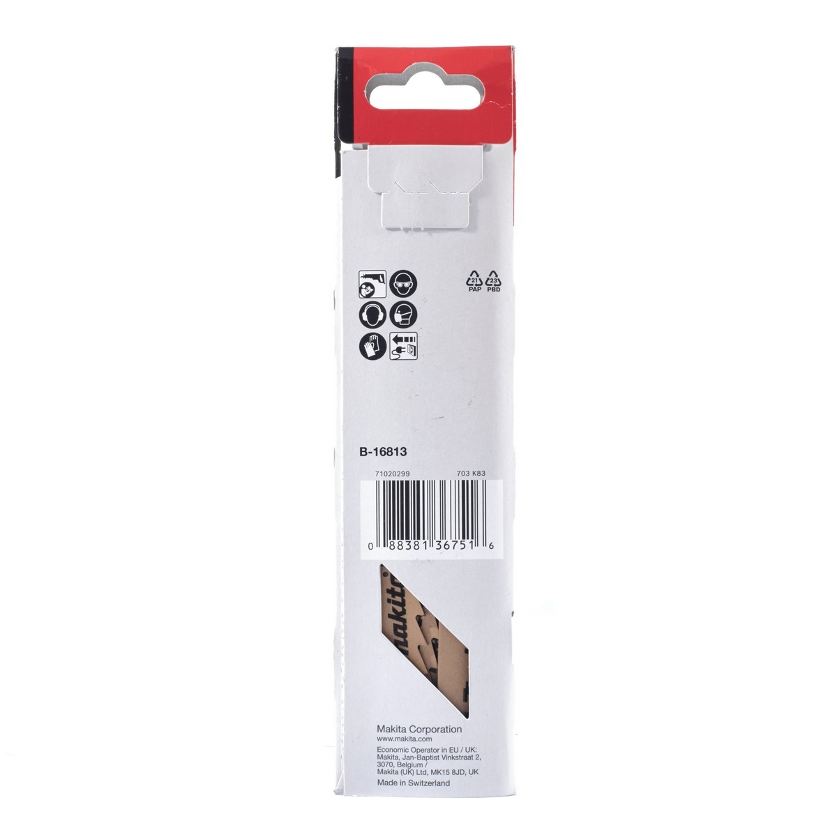 MAKITA ใบเลื่อยชัก HCS ตัดไม้ (B-16813) ขนาด 152 มม. 3 ฟัน ใช้กับเครื่องเลื่อยชัก รุ่น JR3051TK, JR3070CT, DJR187Z และ DJR188Z บรรจุ 5 ใบ/แพ