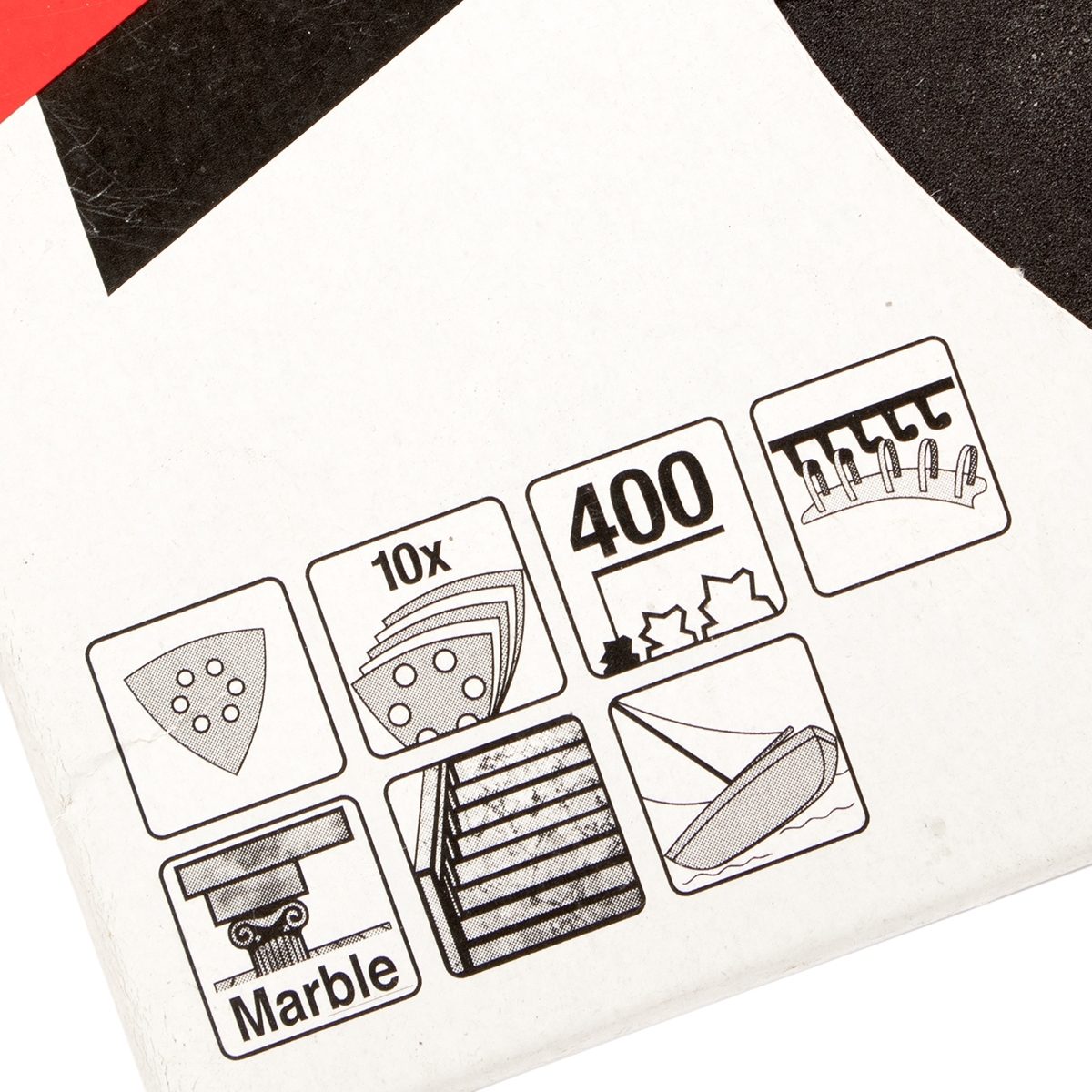TM3000C(ดำ)กระดาษทรายขัดหิน#400 10ใบ/PAC