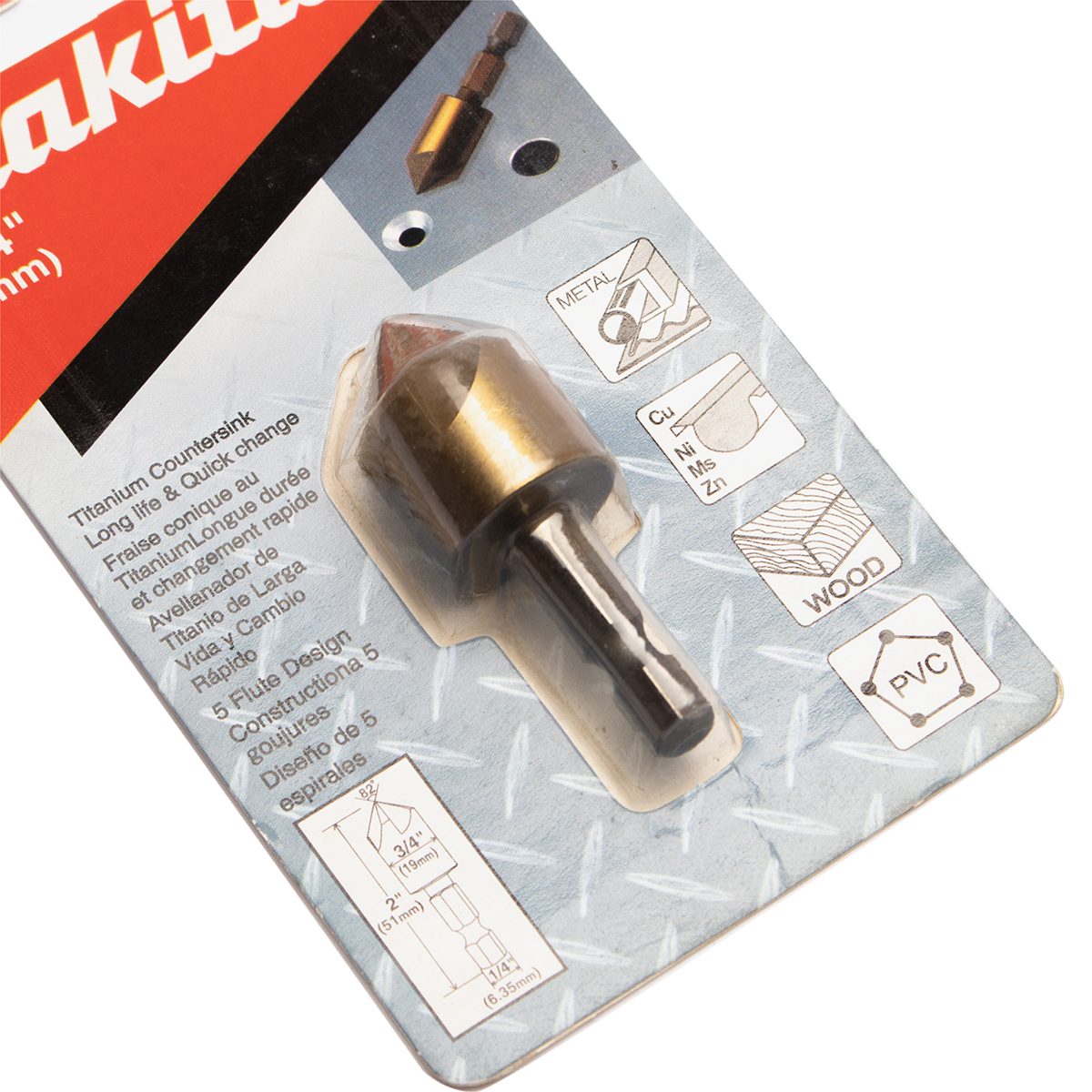 ดอก COUNTERSINK 82 องศา 3/4" ก้าน HEX