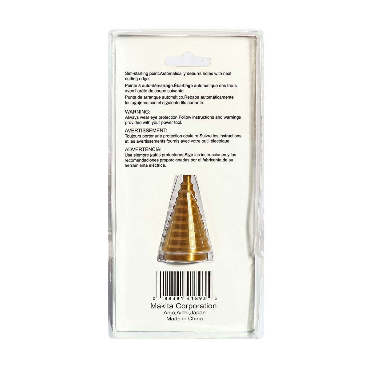 ดอก STEP DRILL 1/4" - 1-3/8" ร่องตรงTI-N