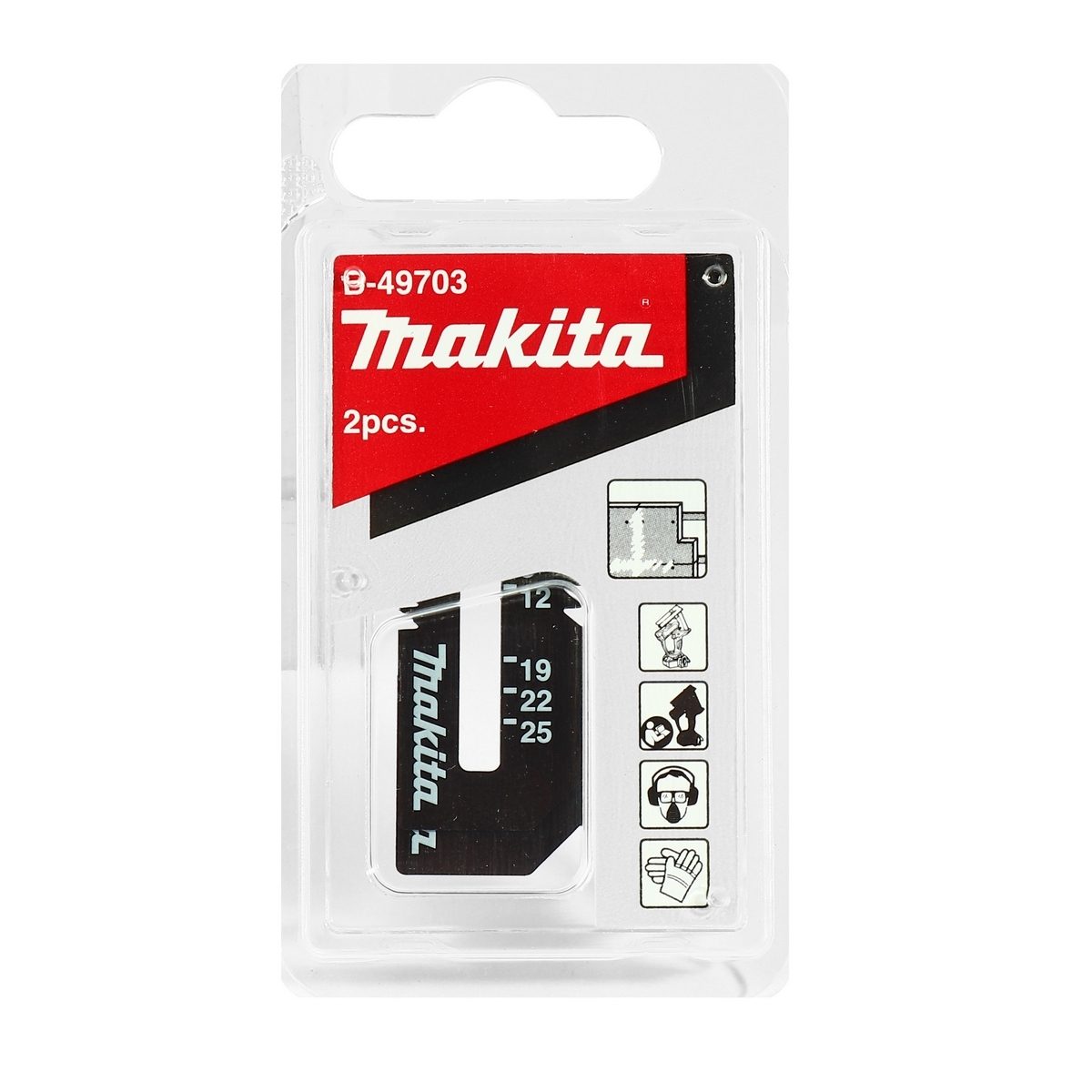 MAKITA ใบเลื่อยตัดฝ้า HCS ขนาด 55x18 มม. หนา 0.55 มม. รุ่น B-49703 ใช้กับเครื่องตัดฝ้าไร้สาย มากีต้า รุ่น DSD180 และ SD100D (2 ชิ้น/แพ็ค)
