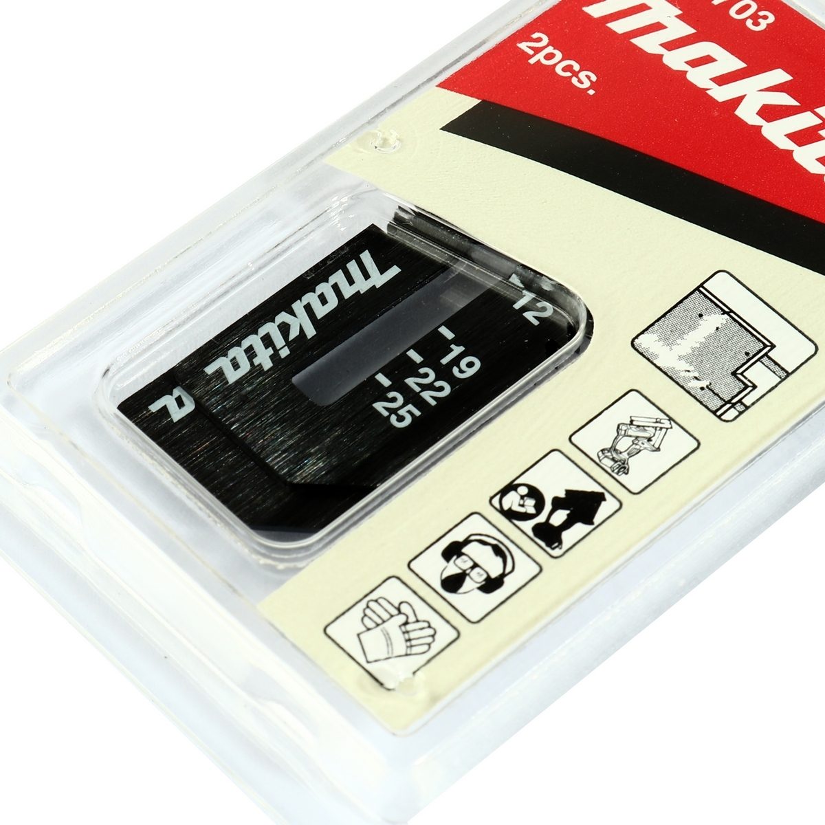 MAKITA ใบเลื่อยตัดฝ้า HCS ขนาด 55x18 มม. หนา 0.55 มม. รุ่น B-49703 ใช้กับเครื่องตัดฝ้าไร้สาย มากีต้า รุ่น DSD180 และ SD100D (2 ชิ้น/แพ็ค)