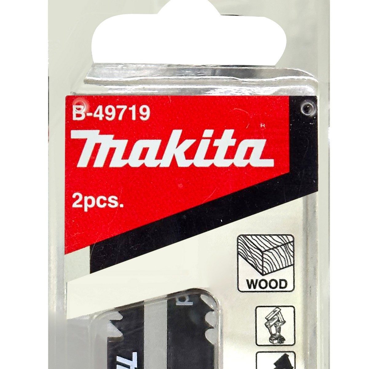 MAKITA ใบเลื่อยตัดไม้ HCS ขนาด 55x18 มม. หนา 0.55 มม. รุ่น B-49719 ใช้กับเครื่องตัดฝ้าไร้สาย มากีต้า รุ่น DSD180 และ SD100D (2 ชิ้น/แพ็ค)