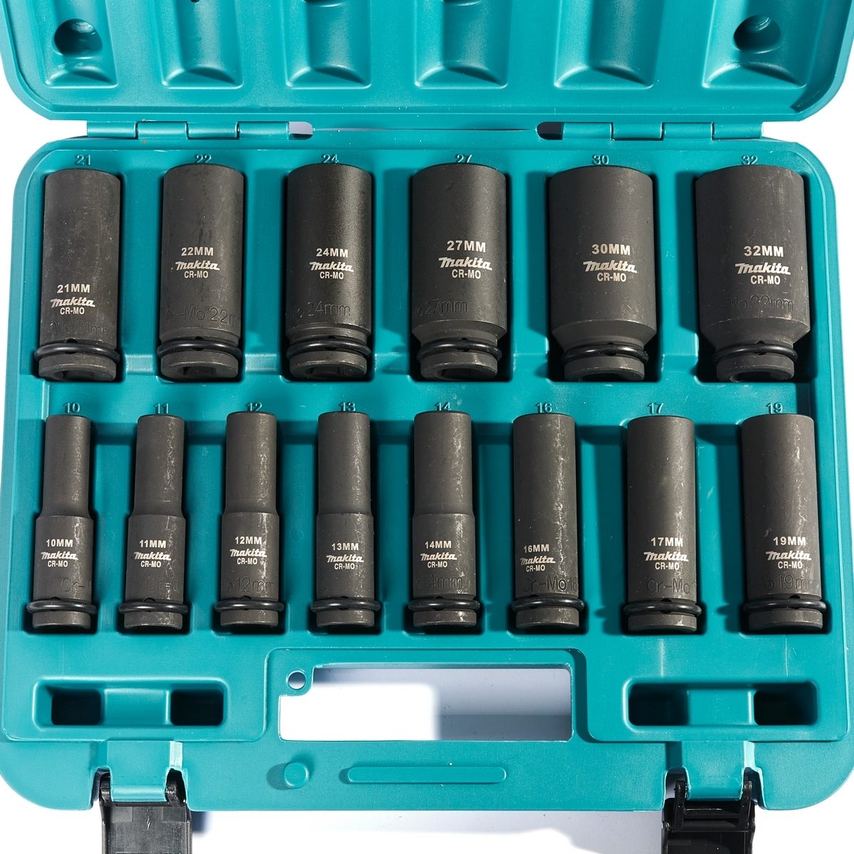 MAKITA (มากีต้า) ชุดลูกบล๊อกลมยาว 1/2 นิ้ว รุ่น B-52308 ขนาด 10,11,12,13,14,16,17,19,21,22,24,27,30,32 มม.