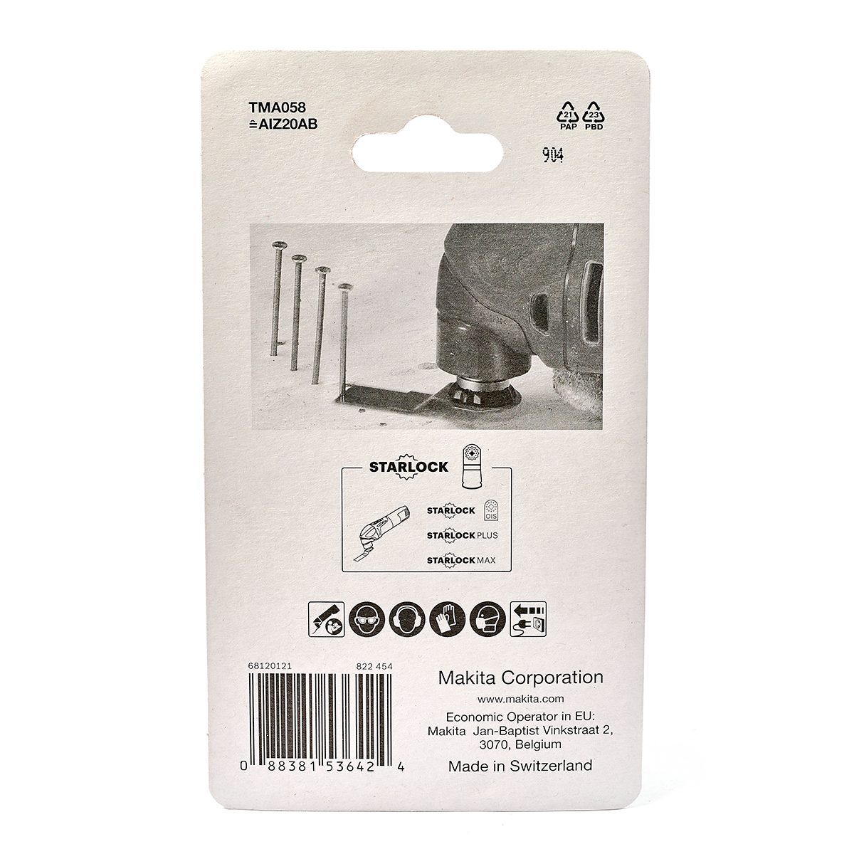 TMA058 ใบตัดเหลี่ยมโลหะ 20X30MM BI-M