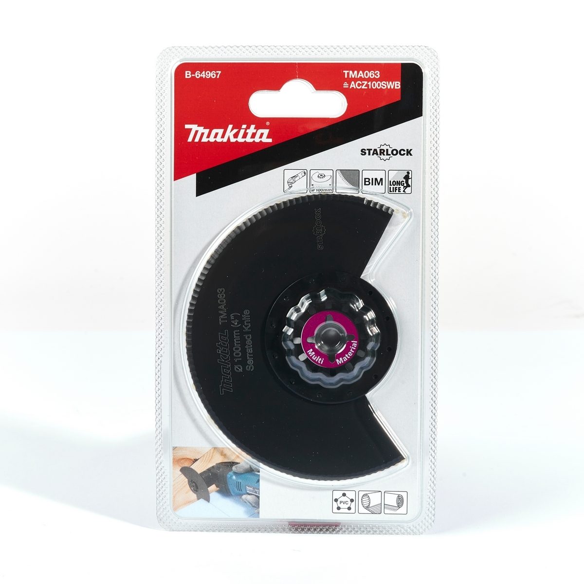 TMA063 ใบตัดยาง/โฟม/ใยแก้วกันร้อน 100MM