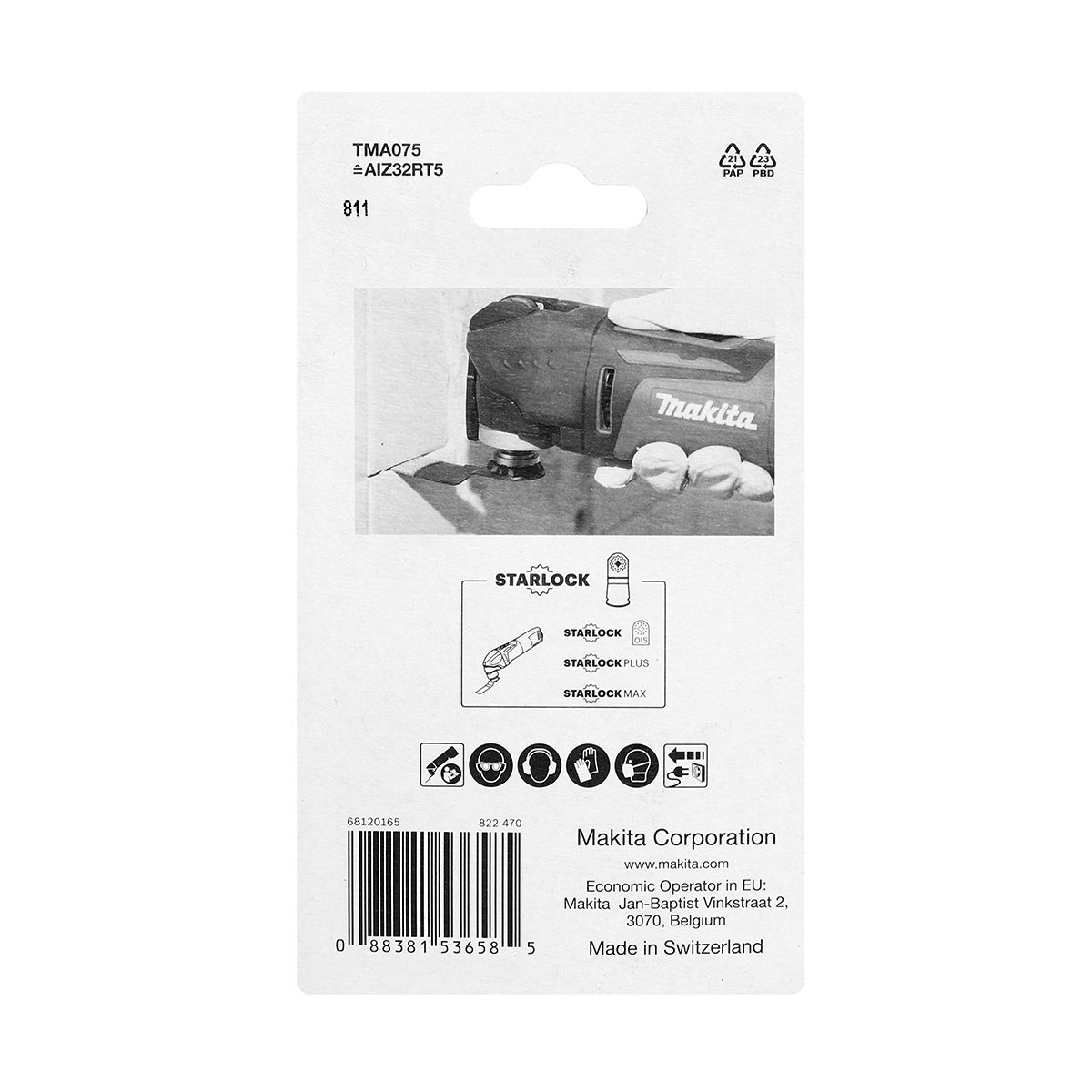 TMA075 ใบคาร์ไบด์ ตรง 32X30MM