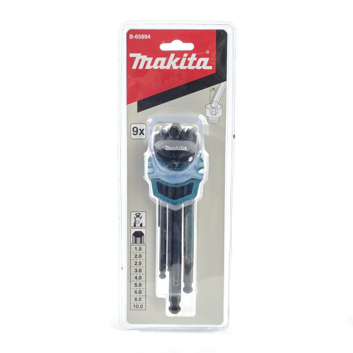 ชุดประแจหกเหลี่ยมยาว 1.5-10 MM