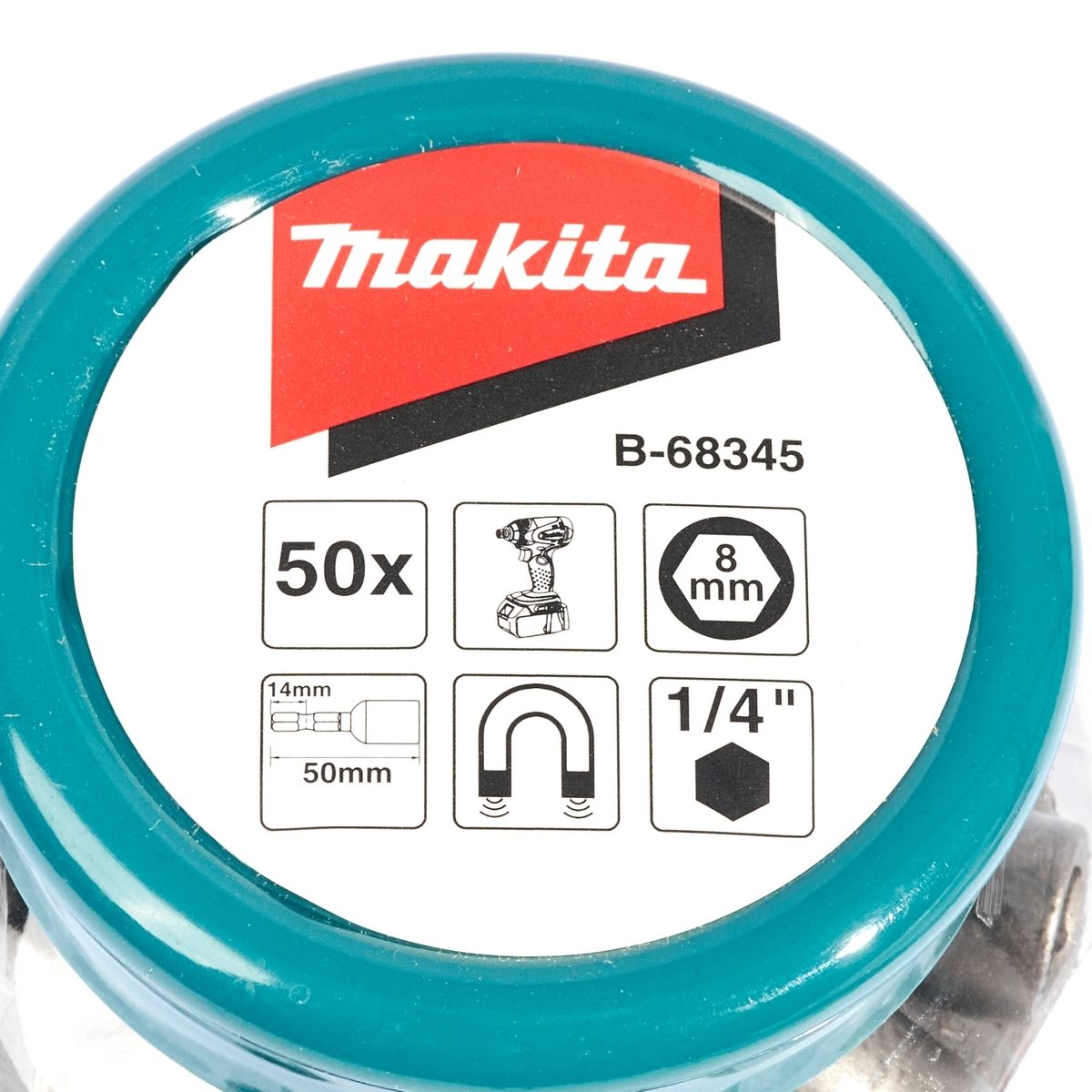ชุดดอกไขควงบล็อค 8MM/แม่เหล็ก(50PCS/PAC)