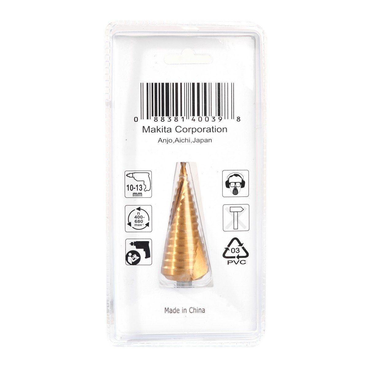 MAKITA (มากีต้า) ดอก Step Drill ขนาด 4-32 มม. ร่องเกลียว เคลือบTitanium สีทอง