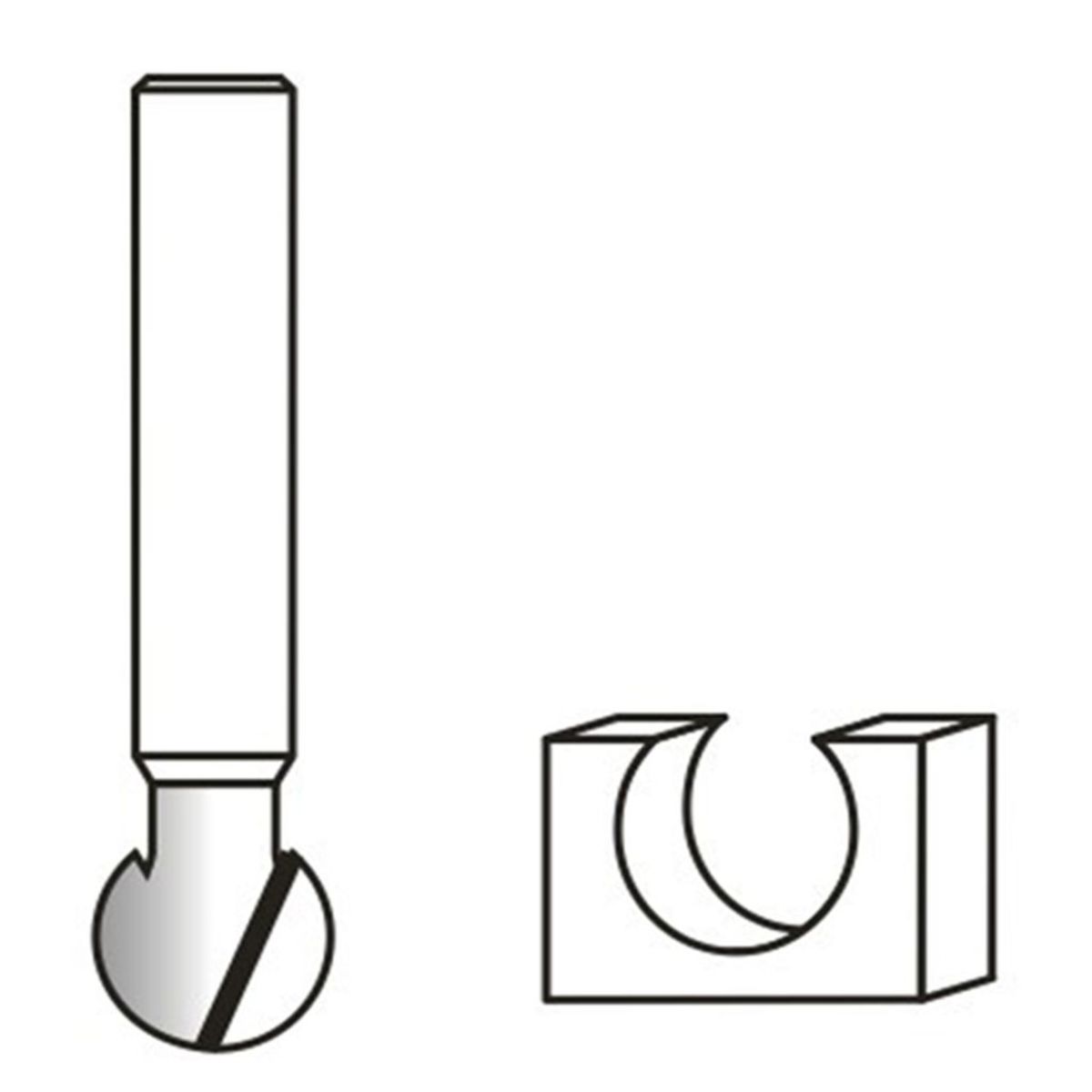 ดอกหัวบอล 3/4" ก้าน 1/4"