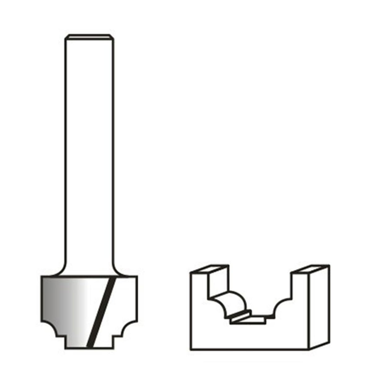 ดอกCLASSICAL PLUNGE BIT 1/2" ก้าน 1/4"
