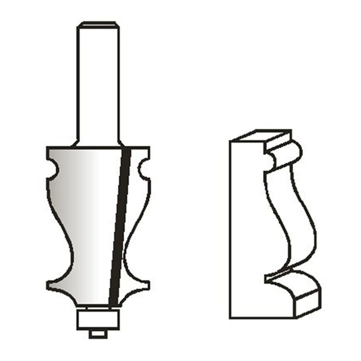 ดอกFISH HANDRAIL BIT 3/4" ก้าน 1/4"