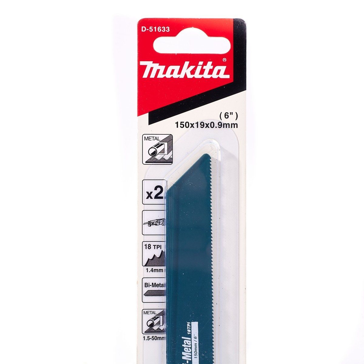 ใบเลื่อยชัก BI-M เหล็ก 18T-225 (2PC/PAC)