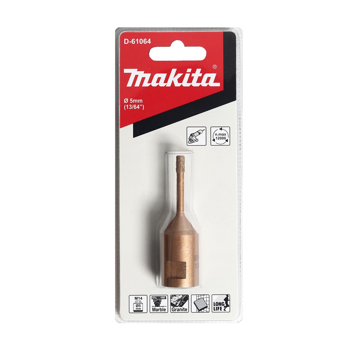 กระบอกเพชร 5MM-สำหรับเจียร์ 5"-9"(TT)