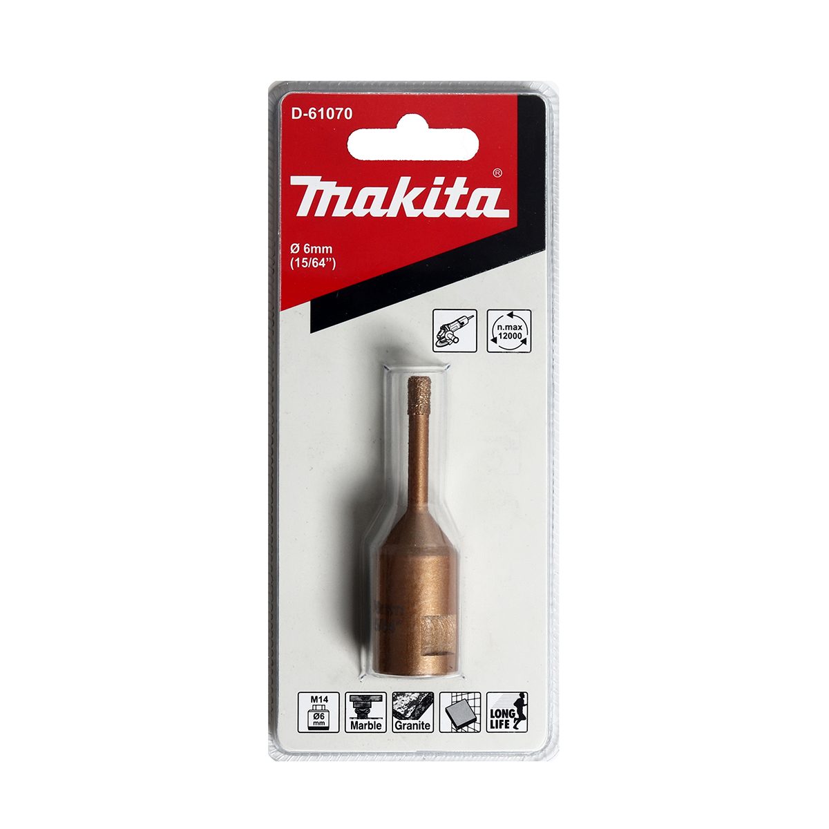 กระบอกเพชร 6MM-สำหรับเจียร์ 5"-9"(TT)