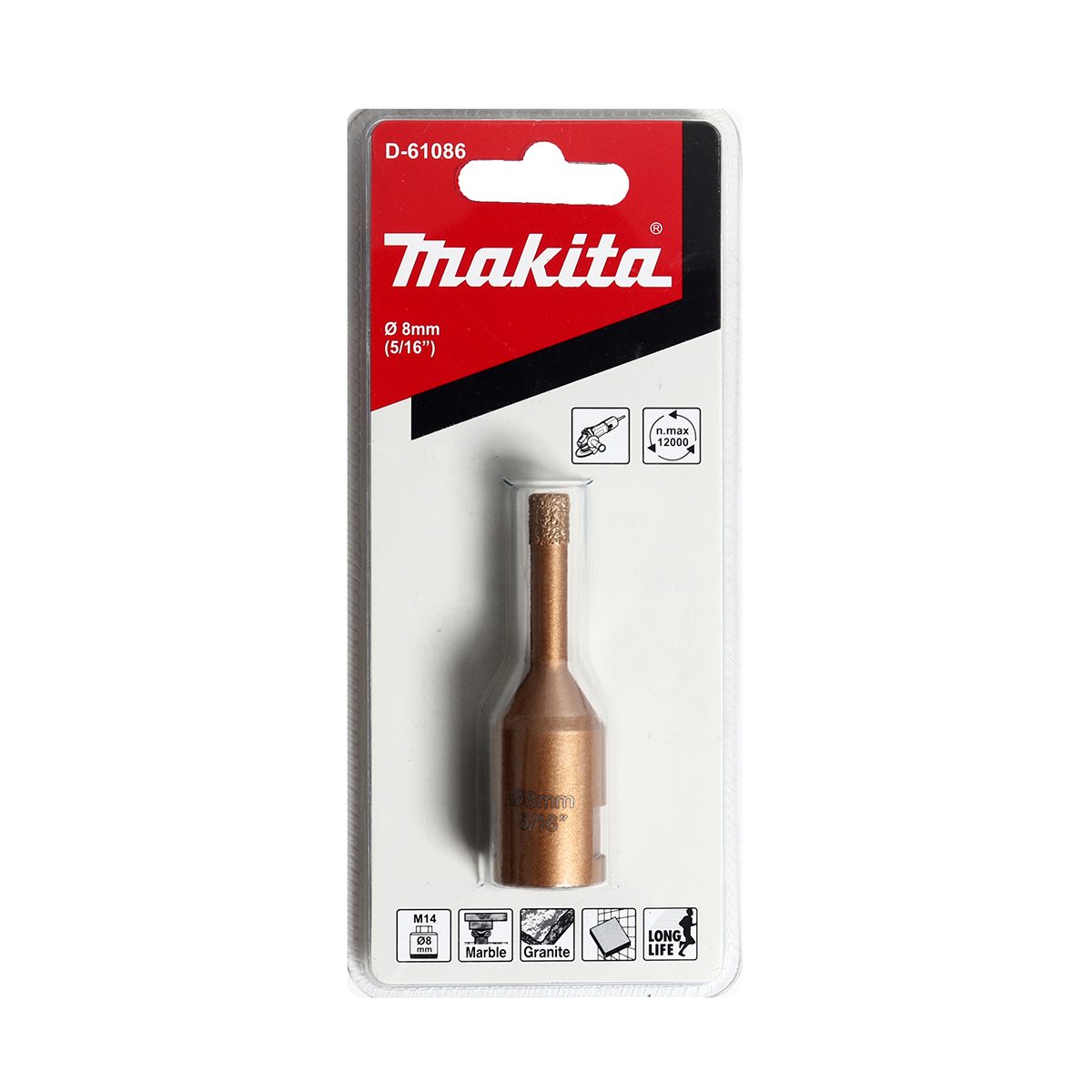 กระบอกเพชร 8MM-สำหรับเจียร์ 5"-9"(TT)