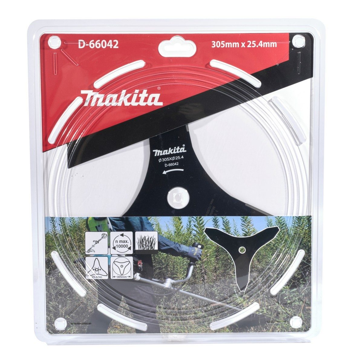 MAKITA ใบมีดตัดหญ้า ขนาด 305 มม. 3 ฟัน ใช้กับหัวตัดหญ้าสำหรับเครื่องมืออเนกประสงค์ รุ่น UR012G (มากีต้า)
