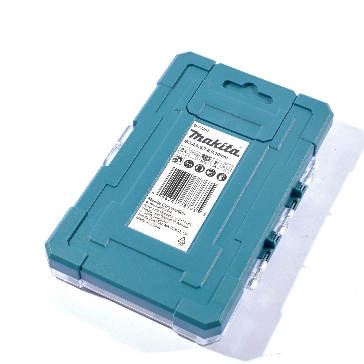 MAKITA ชุดดอกสว่าน เจาะไม้ (8ชิ้น/ชุด) ขนาด 3,4,5,6,7,8,9,10 มม. รุ่น D-77257 (มากีต้า)