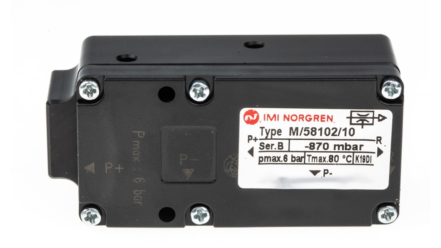 IMI Norgren Vacuum Pump, >7mm nozzle , -0.87bar 80L/min, M/58102 series