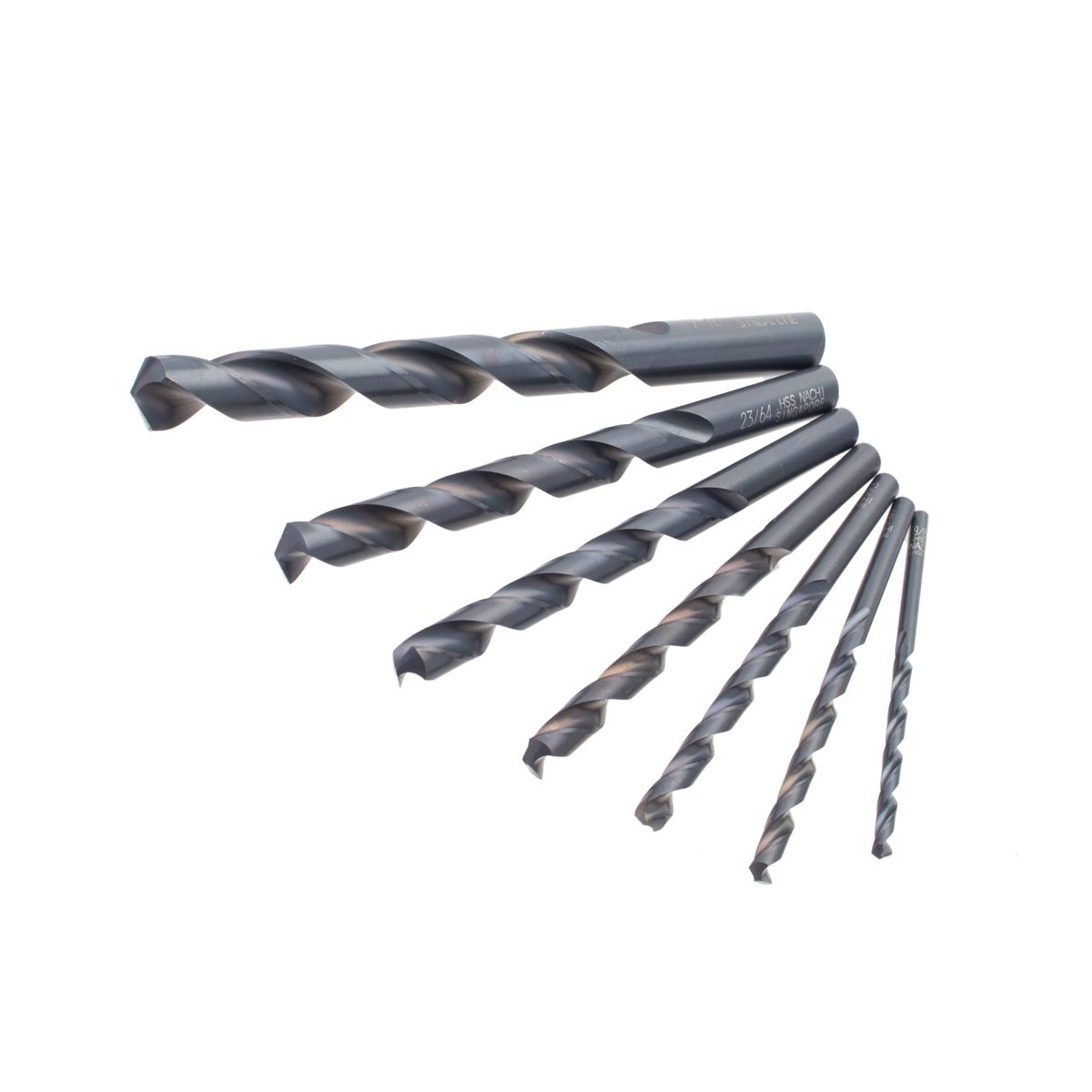 NACHI (นาชิ) L501_11/32" ดอกสว่าน HSS (ไฮสปีด) เจาะเหล็ก สีดำ ก้านตรง สำหรับเจาะงานทั่วไป
