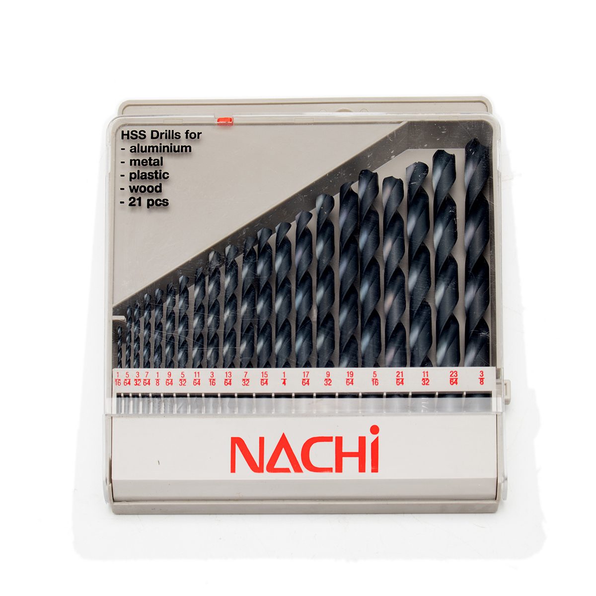 NACHI (นาชิ) L501 I-04 ชุดดอกสว่าน (1/16"-3/8"_21ดอก/ชุด)