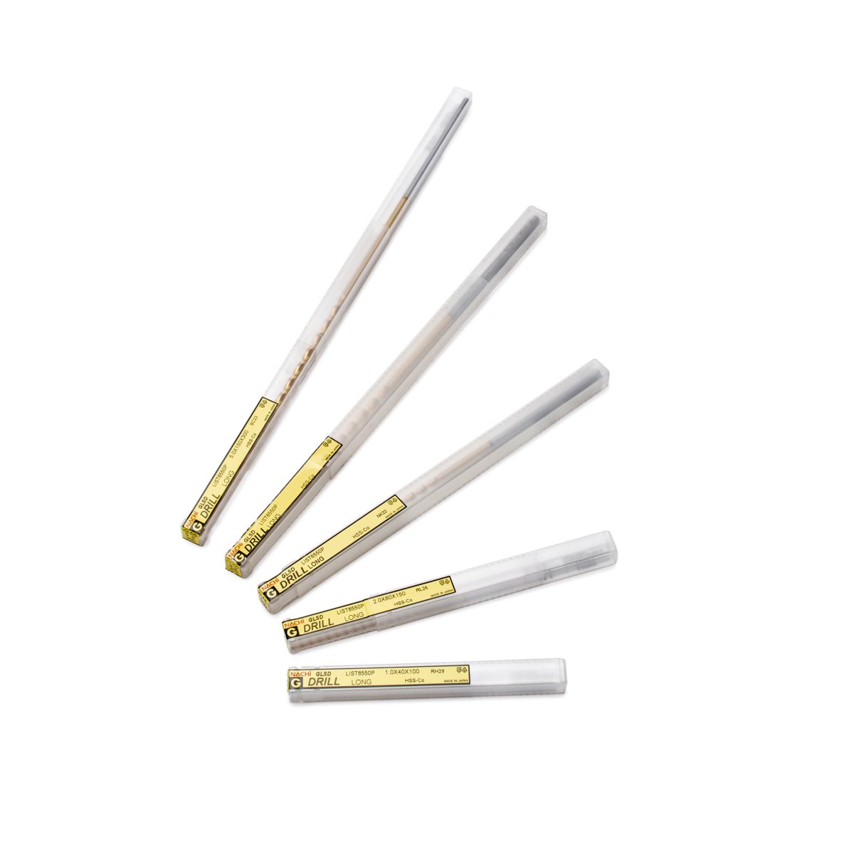NACHI (นาชิ) L6550P_150X3.5MM ดอกสว่านไฮปีดโคบอลต์ เคลือบสีทองแบบยาว เหมาะสำหรับเจาะงานรูลึกทั่วไป