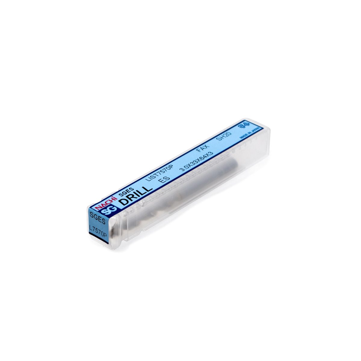 NACHI (นาชิ) L7570P_4.4MM ดอกสว่านก้านเอ็นมิลล์ เคลือบผิว SG เหมาะสำหรับเจาะงานทั่วไป