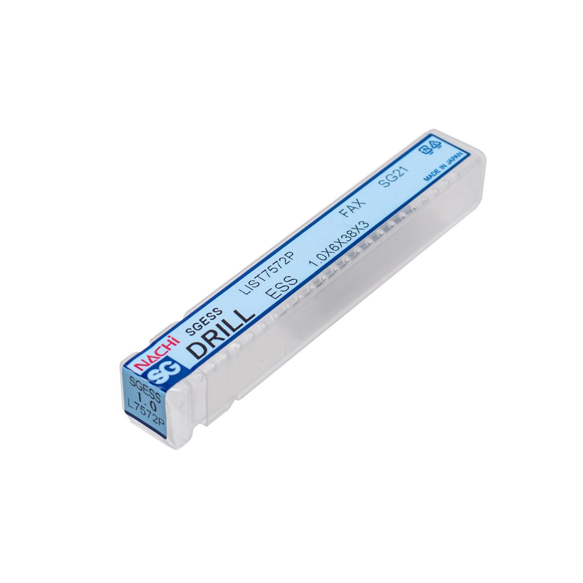NACHI (นาชิ) L7572P_2.58MM ดอกสว่านพาวเดอร์เมทัลไฮสปีด (PM-HSS) รุ่น SG-ESS เคลือบ SG