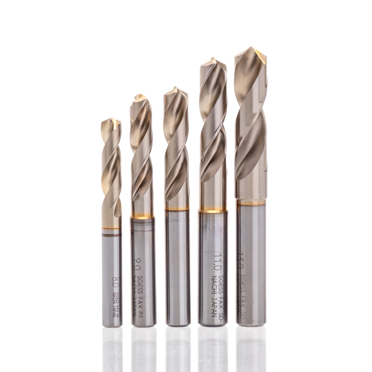 NACHI (นาชิ) L7572P_9.9MM ดอกสว่านพาวเดอร์เมทัลไฮสปีด (PM-HSS) รุ่น SG-ESS เคลือบ SG
