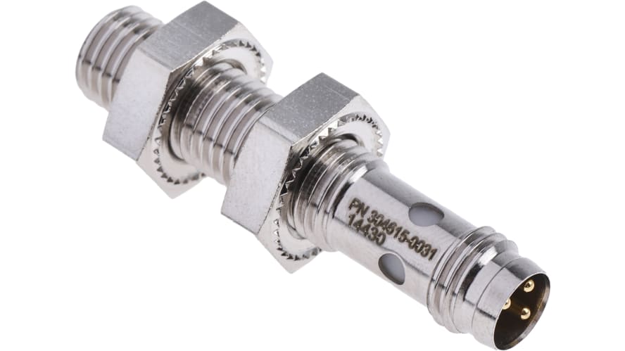NBB2-8GM25-E2-V3, Pepperl + Fuchs Inductive Barrel-Style Proximity Sensor, M8 x 1, 2 mm Detection, PNP Output, 10 → 30 V dc, IP67