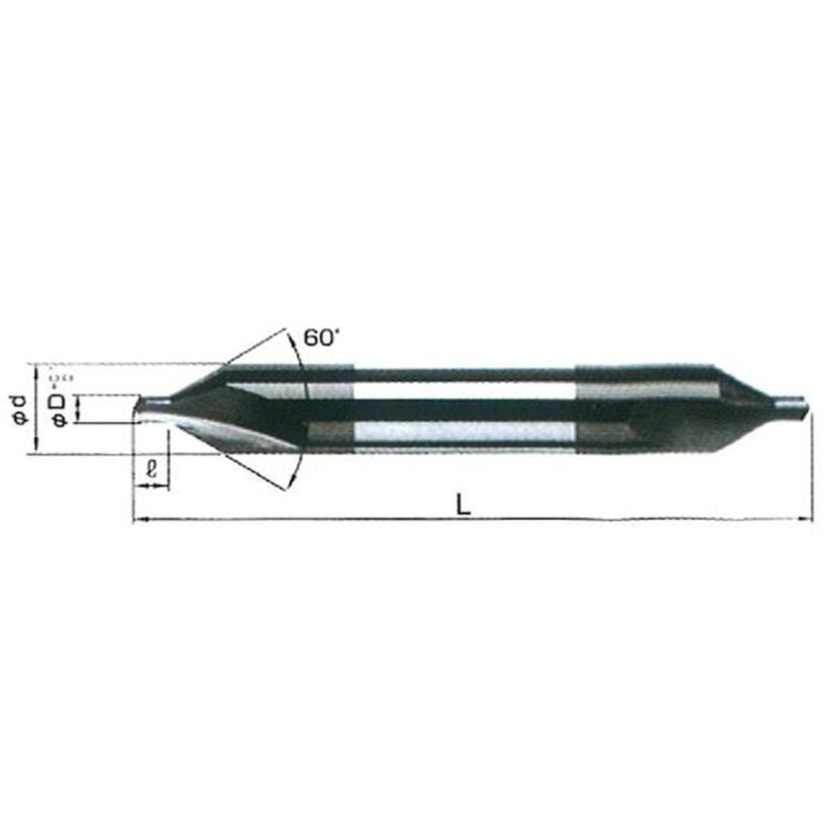 CDAA020 CARBIDE CENTER DRILLS 60DEG(TC)