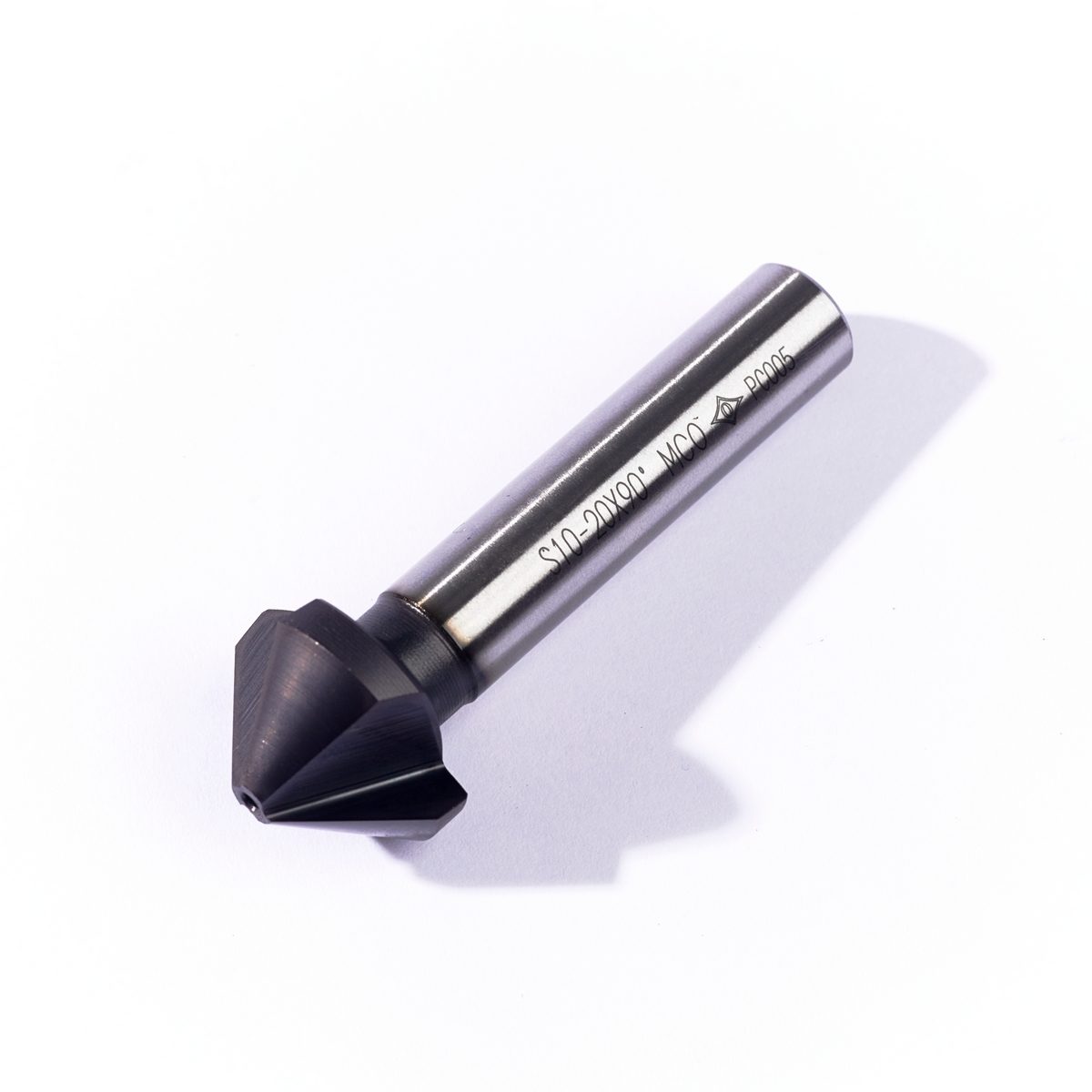 OKAZAKI ดอกปาด Countersinks Type3 90 องศา ก้านตรง 3 ฟัน เส้นผ่าศนูย์กลาง 20.0มม. รุ่น CSC3S10-20 เคลือบ TiAIN (โอกาซากิ)