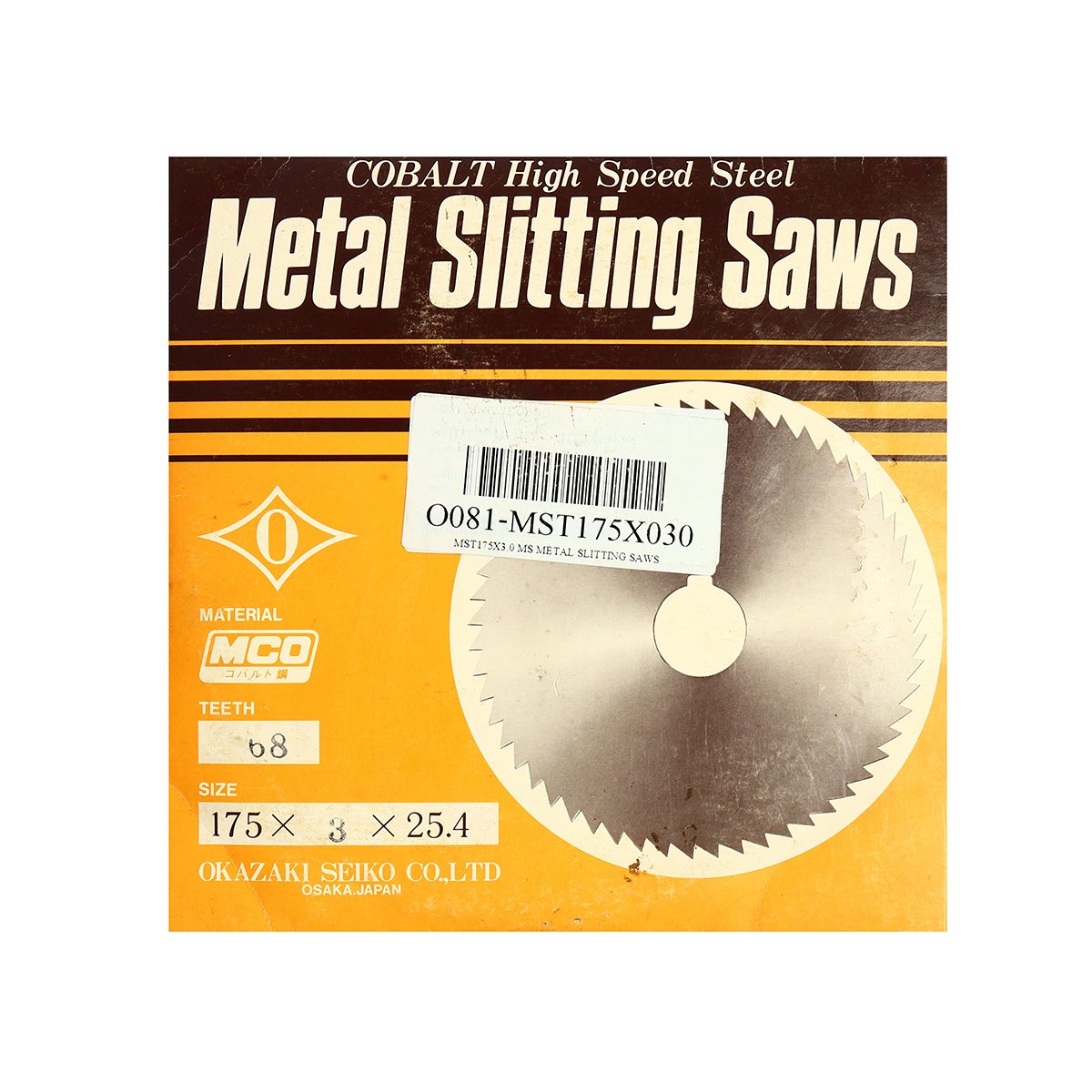 MST175X3.0 MS METAL SLITTING SAWS